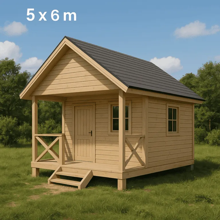 Domek 5x6 z tarasem